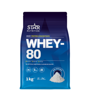 Whey-80 Vassleprotein 1 kg