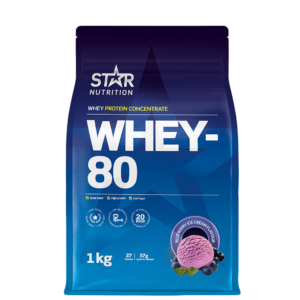 Whey-80 Vassleprotein 1 kg
