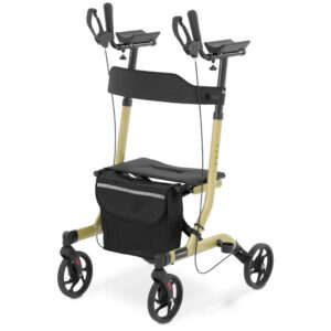 Uniprodo Rollator - Champagne - 136 kg - 1050–1150 mm