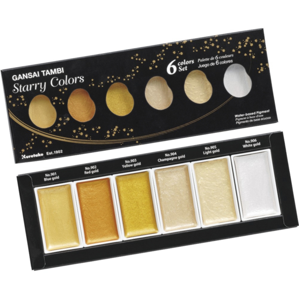 ZIG Gansai Tambi Akvarell 6-set Starry