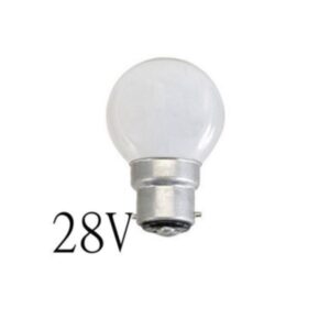 Lågvoltslampa glöd B22d 40W 28V