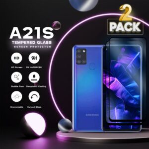 2-Pack Samsung Galaxy A21s - Härdat Glas 9H - Super Kvalitet 3D Skärmskydd