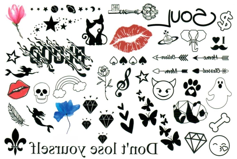 Pirat 32 st barntatueringar tatuering ddskalle keep passion