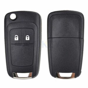 2-knapps fjärrnyckelskal för Opel Mokka, Corsa D, Corsa E, Zafira C, Astra J, Insignia, Meriva, Karl, Cascada, Adam etc.