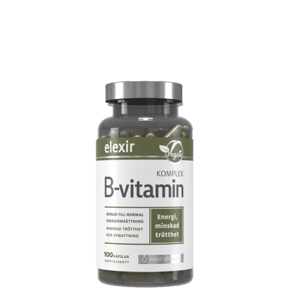 B-vitamin Komplex Vegansk 100 kapslar