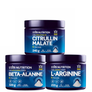 Pump Paket: Citrullinmalat + L-arginin + Beta-alanin