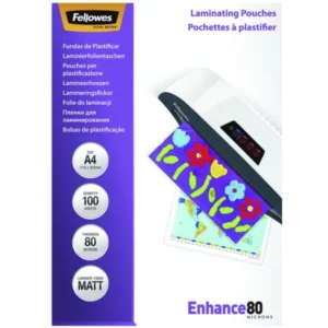 Lamineringsfickor A4 80 mic. 100/fp, Matt