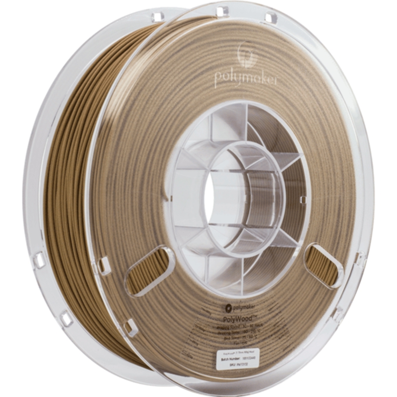 Polymaker PolyWood PLA 1,75mm - 600g - Brun