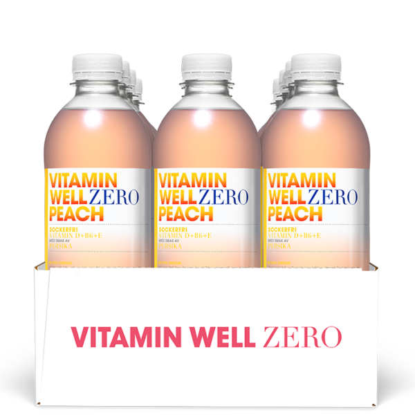 12 x Vitamin Well Zero Vitamindryck 500 ml
