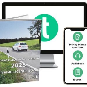 Krkortsboken p Engelska 2025 ; Driving licence book (book + theory pack with online exercises, theory questions, audiobook & ebook)