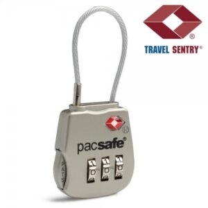 Pacsafe Prosafe 800, Hänglås till resväska, Zink, Silver, 33 mm, 10 mm, 80 mm