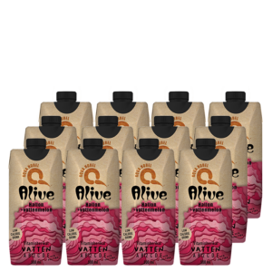 12 x ALIVE, 500 ml, Hallon/Vattenmelon Koffeinfri