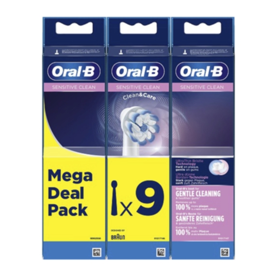 Oral-B Refiller Sensitive Clean & Care 9-pack