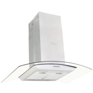 vidaXL Kksflkt fr kks 90 cm rostfritt stl 756 m/tim LED