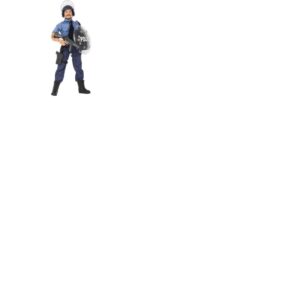 Politibetjent Action Figur 30,5cm med tilbehør (Model B)