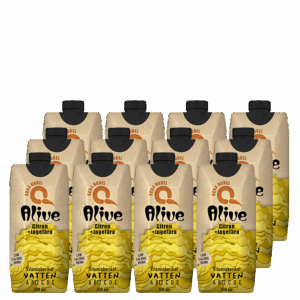 12 x ALIVE, 500 ml, Citron/Ingefära Koffeinfri