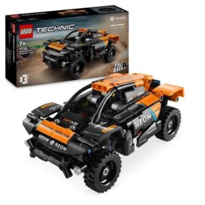 LEGO 42166 Technic NEOM McLaren Extreme E racerbil, tillbakadragbar billeksak för barn, byggbar