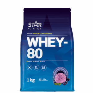 Whey-80 Vassleprotein 1 kg