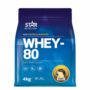 Whey-80 Vassleprotein 4 kg