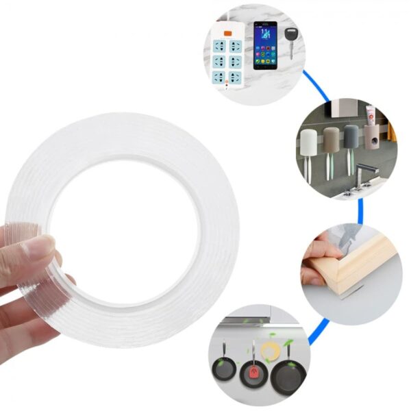 Super Nano Tape | teranvndbar dubbelhftande tejp 3 m
