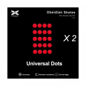 Obsidian Mouse Skates Universal 6.5mm Dots - 40pcs