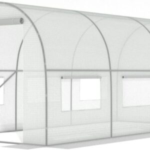 Professionell växthus för grönsaker - Hållbar metallram, UV-4 filterfilm, ventilationsfönster