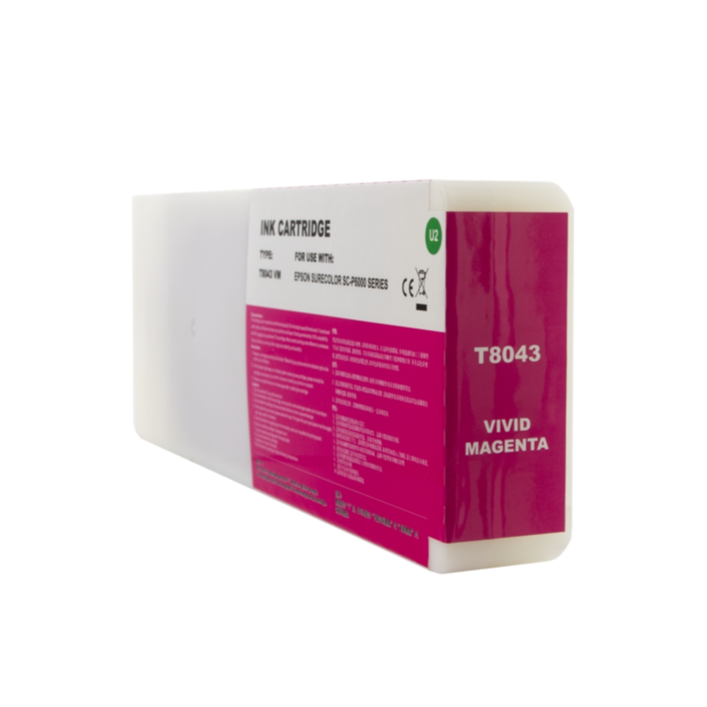 WL Bläckpatron magenta, ersätter Epson T8043 0T08043 ersätter T8043
