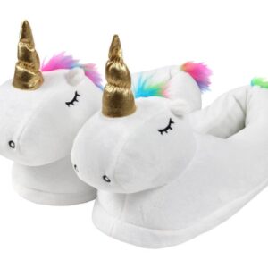 Unicorn tofflor Vita Tofflor One Size Storlek 36 41