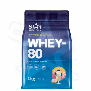 Whey-80 Vassleprotein 1 kg
