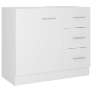 vidaXL Tvättställsskåp vit 63x30x54 cm konstruerat trä