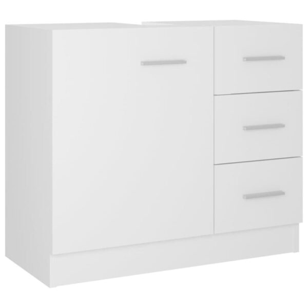 vidaXL Tvättställsskåp vit 63x30x54 cm konstruerat trä
