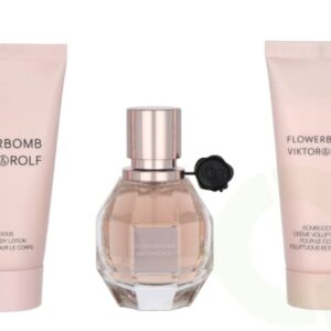 Viktor & Rolf Flowerbomb Giftset 120 ml Edp Spray 30ml/Body Lotion 50ml/ Body Cream 40ml