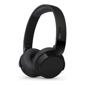 Philips TAH3209BK - Hörlurar med mikrofon - montering över örat - Bluetooth - trådlös - svart