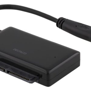 USB 5 Gbit/s till SATA 6 Gb/s adapter, för 2,5" HDD, svart