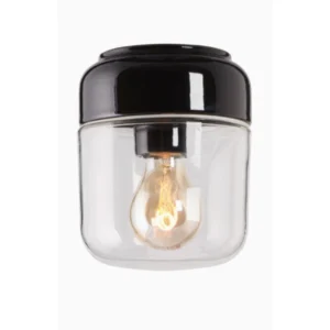 Ohm Svart klar taklampa E27 max 40W