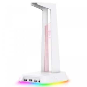 Onikuma hörlursstativ med RGB-bakgrundsbelysning Onikuma ST2 vit