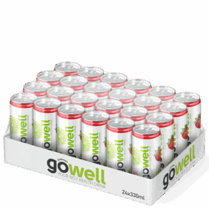24 x GoWell Funktionsdryck Flak 33 cl