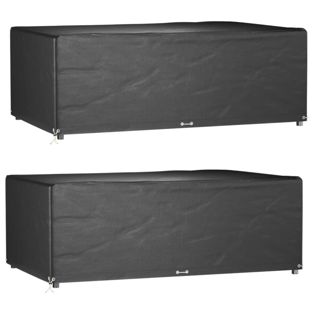 vidaXL Överdrag för utemöbler 2 st 12 ölj. 213x132x75 cm rektangulärt - Överdrag till Utemöbler