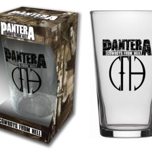 PANTERA - COWBOYS FROM HELL - BEER GLASS (BOXED)