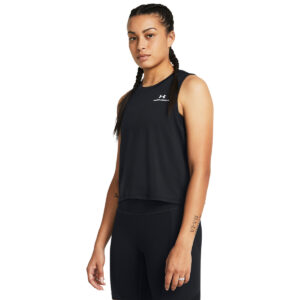 Vanish Crop Linne Svart