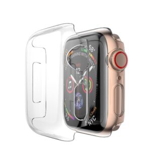 2-Pack Apple Watch 38/40/42/44 mm - Heltäckande Skal Skärmskydd