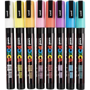 Posca Marker Set 8-p Soft Colors PC-3M Spets 0,9-1,3 mm