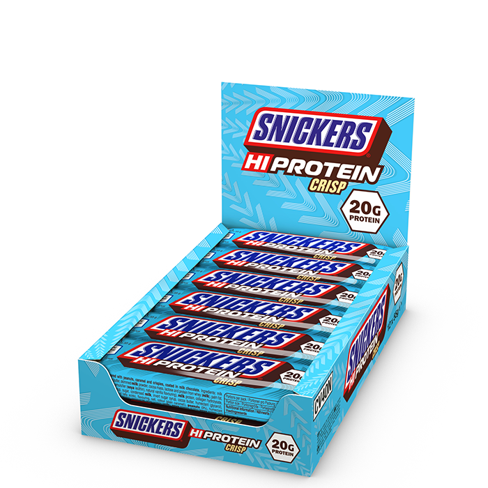 12 x Snickers High Protein Crisp Bar 55 g Mjlkchoklad