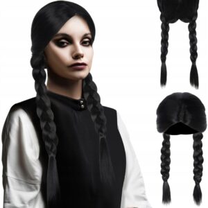 Wednesday Peruk med Fltor - Addams