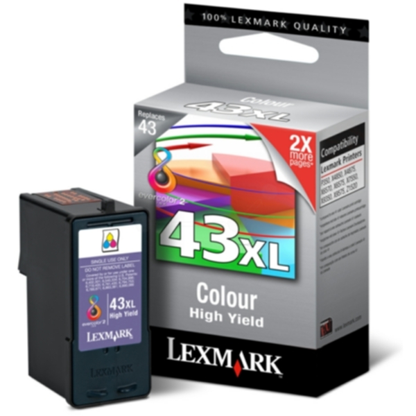 Lexmark 43XL Blckpatron 3-frg
