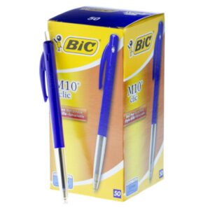Kulspetspenna BIC Clic M10 bl Dokumentkta, 50st