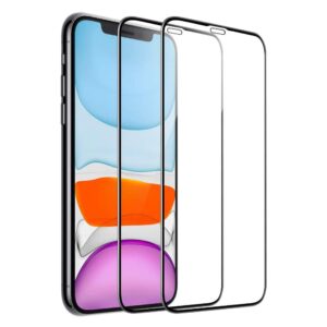 2-pack iPhone XR Hrdat glas Heltckande Skrmskydd