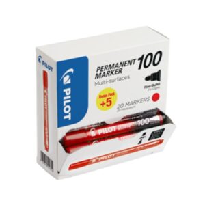 Pilot Mrkpenna 100, Rd, Fine (20)