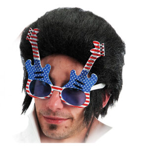Partyglasgon glasgon usa gitarr flagga rock n roll maskerad