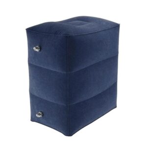Uppblsbar Fotpall i PVC, Mrkbl